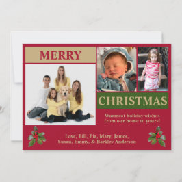 3 Foto Weihnachtskarte Feiertagskarte