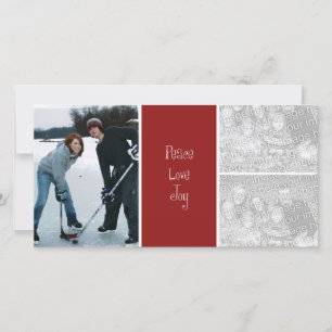 3 Foto Weihnachtskarte Feiertagskarte