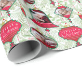 3 Foto Weihnachtsverpackung Geschenkpapier (Rolleneckpunkt)