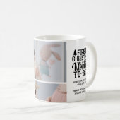 3 Foto werdende Mutter Weihnachten Schwangerschaft Kaffeetasse (VorderseiteRechts)