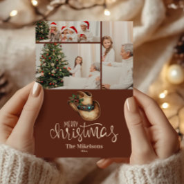 3 Foto Western Cowboy Hat Weihnachten