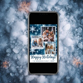 3 Foto Winterwonderland Schneeflocken Weihnachten