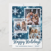 3 Foto Winterwonderland Schneeflocken Weihnachten (Vorderseite)