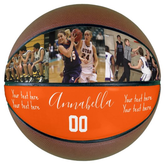 3 Foto zwei benutzerdefinierte Meldungsnamen und S Basketball (Vorderseite)