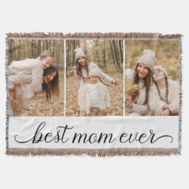 3 FotoCollage Beste Mama je Decke