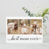 3 FotoCollage Beste Mama je Karte (Stehend Vorderseite)