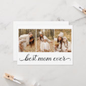 3 FotoCollage Beste Mama je Karte (Vorderseite/Rückseite Beispiel)