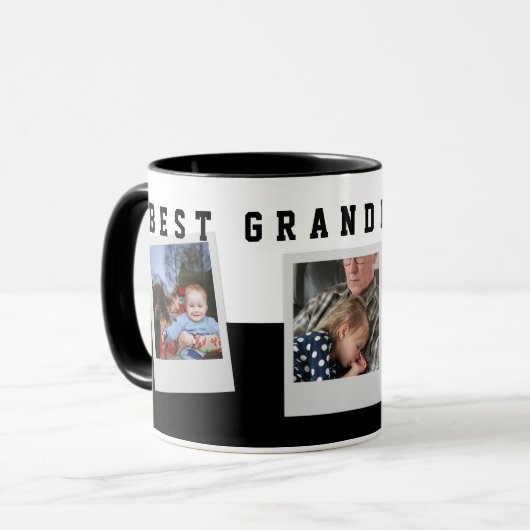 3 FotoCollage Beste Opa je Personalisiert Tasse (Vorderseite Links)
