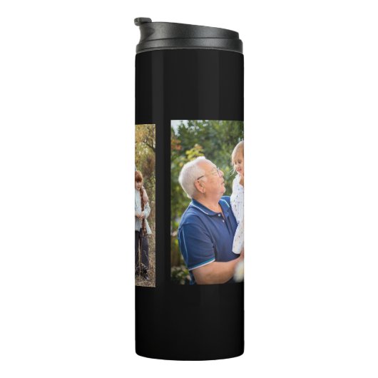 3 FotoCollage-Brauch Thermosbecher (Nach rechts gedreht)