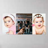3 FotoCollage Custom Personalisiert Poster (Vorne)