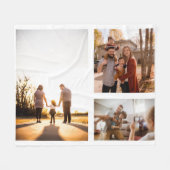 3 FotoCollage für benutzerdefinierte Vorlagen Fleecedecke (Vorderseite (Horizontal))