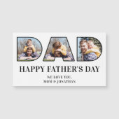 3 FotoCollage Happy Vatertag Magnetkarte (Vorderseite)