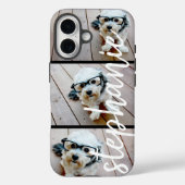 3 FotoCollage - Horizontale Bilder mit Individuell Case-Mate iPhone Hülle (Rückseite)