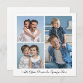 3 FotoCollage Ihre eigene Grußkarte hinzufügen (Vorne/Hinten)