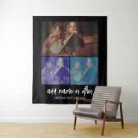 3 FotoCollage mit Skripttext - Schwarz-weiß