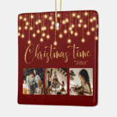 3 FotoCollage Rustische String-Leuchten Keramikornament (Links)