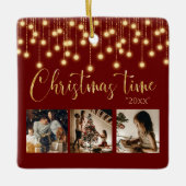 3 FotoCollage Rustische String-Leuchten Keramikornament (Vorderseite)