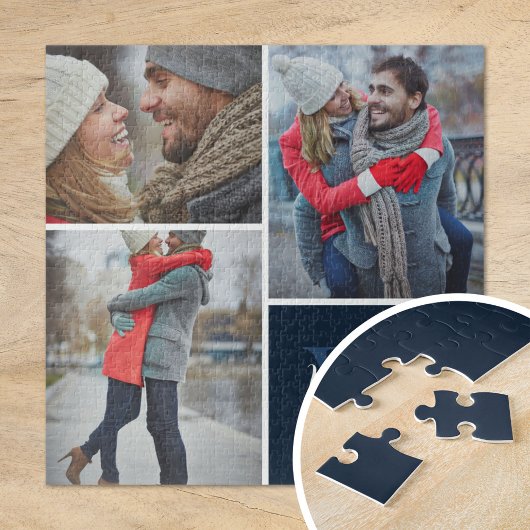 3 FotoCollage und benutzerdefinierte Monogramme | Puzzle