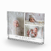 3 FotoCollage White New Baby Keepake Fotoblock (Rechts)
