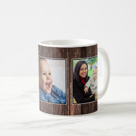 3 Fotomaterial Dunkelbraunes Holz Kaffeetasse