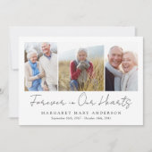 3 Fotos Beerdigung Beileid Danke Karte (Vorderseite)