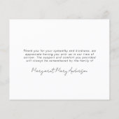 3 Fotos Beerdigung Beileid Danke Karte (Hinten)