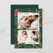 3 Fotos Botanische Weihnachtsfeiertage (Vorne/Hinten)