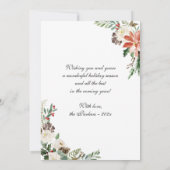 3 Fotos Collage Frohe Weihnachten Poinsettia Flora (Rückseite)