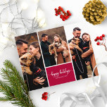 3 Fotos Collage Happy Holidays Moderne Weihnachten Postkarte<br><div class="desc">3 Fotos Collage Happy Holidays Moderne Weihnachtskarte</div>