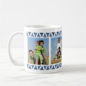 3 Fotos & Custom Typografy - Blue Border Uncle Kaffeetasse (Links)