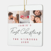 3 Fotos für moderne Babys Keramikornament (Links)