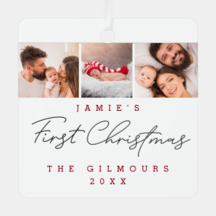 3 Fotos für moderne Babys Ornament Aus Metall