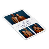 3 Fotos Hochzeit speichern das Datum Magnet (Rechte Seite)