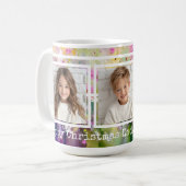 3 Fotos, lange Nachricht, Blume auf der Wiese, mod Kaffeetasse (Vorderseite Links)