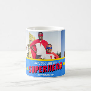 3 Fotos Niedliches Comic Superhero Fathers Day Cof Kaffeetasse
