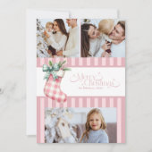 3 Fotos Rosa Coquette Weihnachten (Vorderseite)