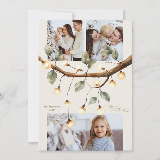 3 Fotos Rustikale Weihnachten (Vorderseite)