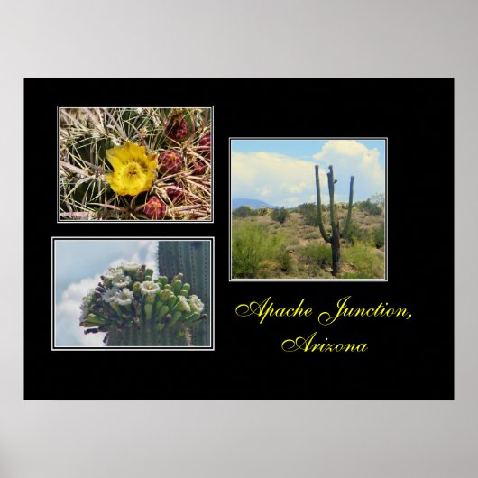 3 Fotos von Apache Junction, Az print Poster (Vorne)
