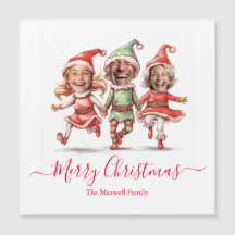 3 Fotos Weihnachtselfen