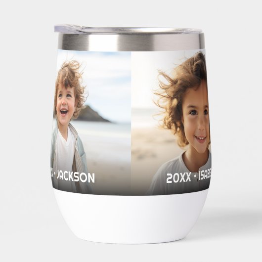 3 Fotovorlage Moderner, minimaler Text über Foto (Rechts)