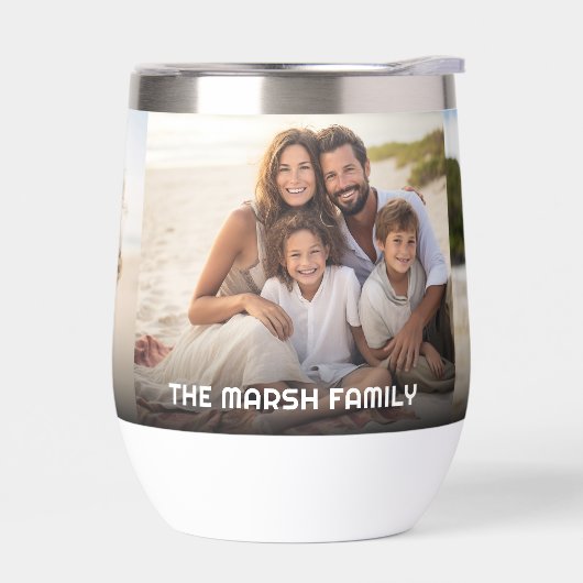 3 Fotovorlage Moderner, minimaler Text über Foto (Links)