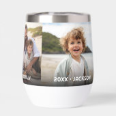 3 Fotovorlage Moderner, minimaler Text über Foto (Rückseite)