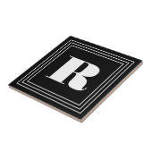 3 Frame Monogramm | Schwarz/Weiß Fliese (Seite)