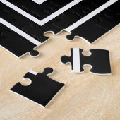 3 Frame Monogramm | Schwarz/Weiß Puzzle (Seite)