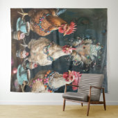 3 Französische Chicks Tee Party Wall Wandteppich (Beispiel (Horizontal))