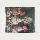 3 Französische Chicks Tee Party Wall Wandteppich (Vorderseite (Horizontal))