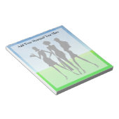 3 Frauen kaufen Freunde Notizblock (angewinkelt)