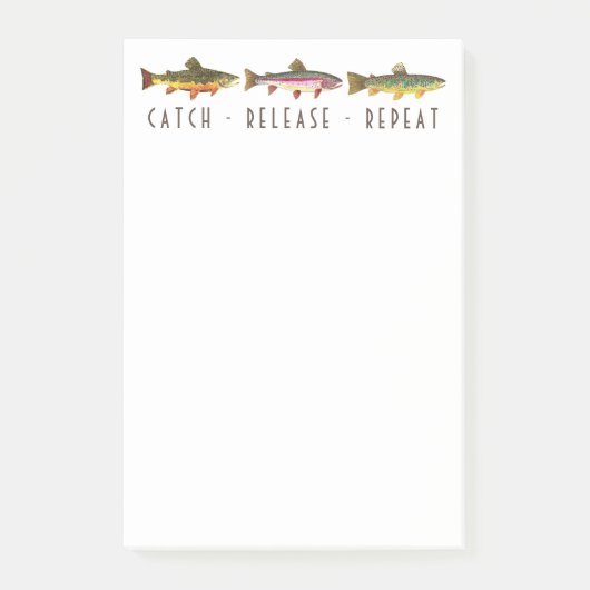 3 Freigabe der Forellenfänge Wiederholte Fangtätig Post-it Klebezettel (Vorderseite)