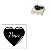 3 Frieden, Herzen, Gummistempel (Stempel)