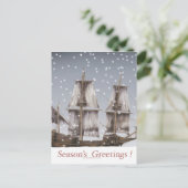 3 FROHE FESTTAGE FEIERTAGSPOSTKARTE (Stehend Vorderseite)